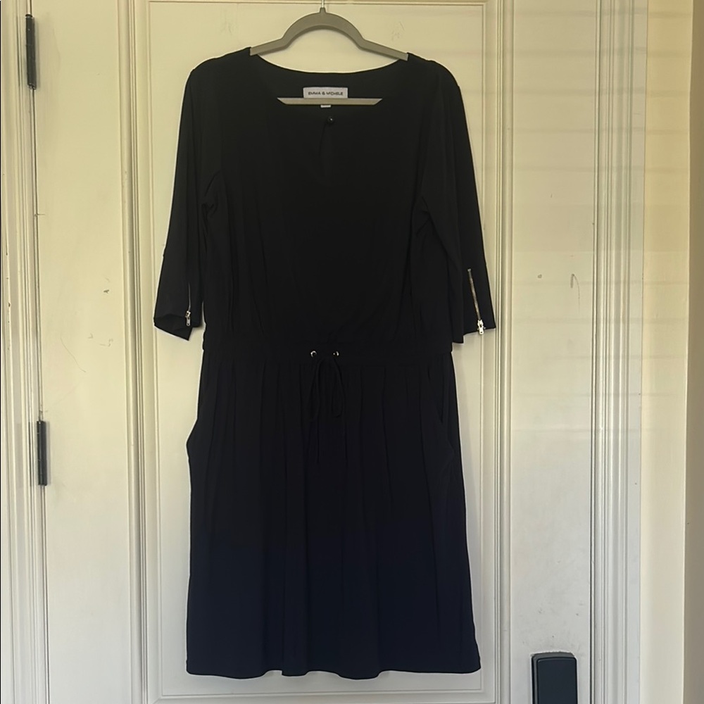 emma & michele blue midi dress